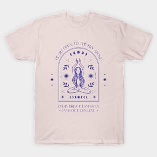 Mystical Girl Spiritual Spirituality Love Meditate T-Shirt